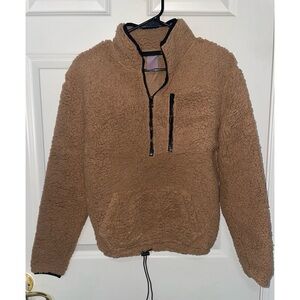 Women’s Tan Sherpa Sweater